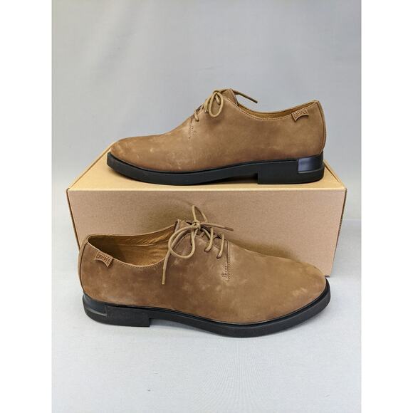 CAMPER Iman K200685-028 Brown Lace Up Nubuck Shoes For Women Sz 11 - Picture 2 of 9